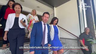 Les parlementaires rencontrent les groupes politiques [upl. by Negris]