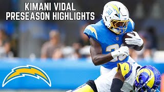 Kimani Vidal ELECTRIC NFL Debut⚡ NFL Preseason 2024 Highlights [upl. by Nwahsat706]