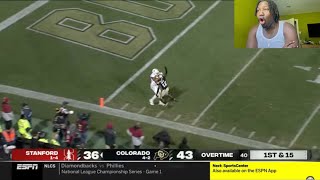 COLORADO SOLD SMH Stanford vs Colorado REACTION TRAVIS HUNTER BACK [upl. by Jaffe55]