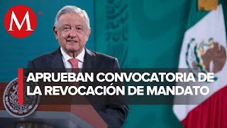 INE aprueba convocatoria y notificar a AMLO que se someterá a revocación de mandato [upl. by Margaret]