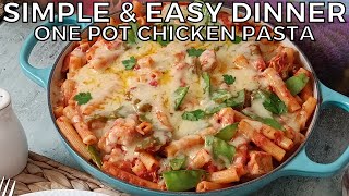 Incredibly DELICIOUS One Pot Chicken Pasta  Quick amp Easy Dinner Recipes [upl. by Lam]