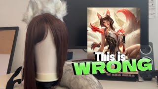 LoL Ahri Cosplay  Cheap Risen Ahri tail tutorial [upl. by Willabella210]