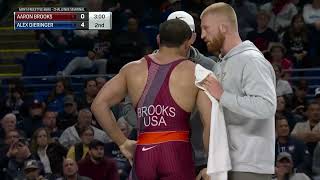 Aaron Brooks vs Alex Dieringer  86kg semifinal  Olympic Wrestling Trials 2024 [upl. by Namas920]