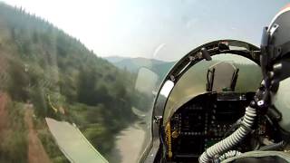 Extreme Low Flying in an FA18 Hornet [upl. by Euqinor]