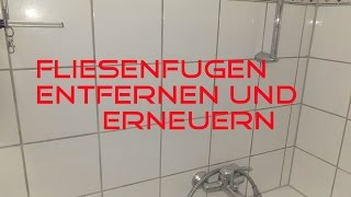 Fugen entfernen und erneuern Mit dem BOSCH GWS 10876 VEC [upl. by Danni]