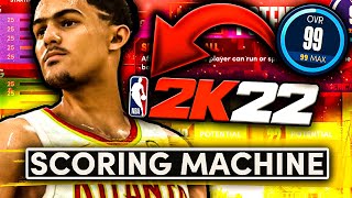 BEST TRAE YOUNG BUILD 2K22 NEXT GEN  AMAZING SCORING MACHINE BUILD NBA 2K22 [upl. by Orat708]