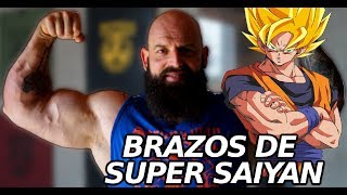 BRAZOS DE SUPER SAIYAN  NUEVO ENTRENO DE BRAZOS [upl. by Ariday489]