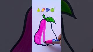 Pink pears creative painting creative drawing video viralvideo viralshorts shorts [upl. by Ihteerp]