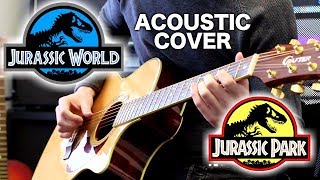 Jurassic ParkJurassic World Theme Tune Fingerstyle Acoustic Cover  One Take [upl. by Anerac]