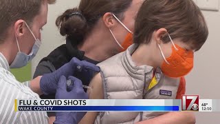 Wake County hosting walkin clinics for Flu and COVID vaccines [upl. by Euqcaj]