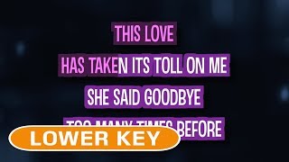 This Love Karaoke Lower Key  Maroon 5 [upl. by Ayortal]