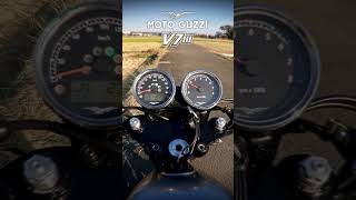 MOTO GUZZI V7III Start up amp Blipping Sound Short [upl. by Sergei]