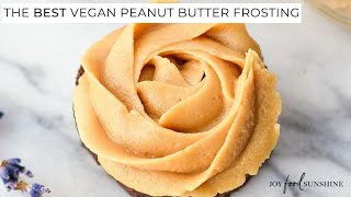 Vegan Peanut Butter Frosting [upl. by Nerret]