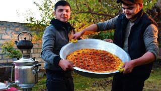 Country Lifestyle Vlog Azerbaijani Baklava Recipe Outdoor Cooking [upl. by Eityak]