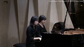 NKapustinSinfonietta for 1 piano 4 hands  op49 카푸스틴  신포니에타 4번 [upl. by Cogan]