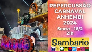 LIVE SAMBARIO  REPERCUSSÃO ANHEMBI 2024 [upl. by Euf]