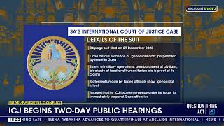 ICJ begins two day public hearings [upl. by Otrebilif274]