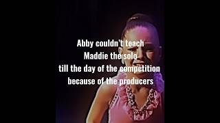 Why Maddie forgot her solo… aldc edit [upl. by Sukin]