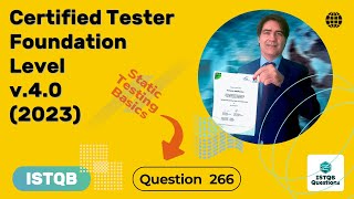 ISTQB Foundation level v40 2023 Question 266 [upl. by Humbert]