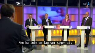 Partiledardebatt i Agenda 7 oktober 2012  Hela debatten [upl. by Aicert752]