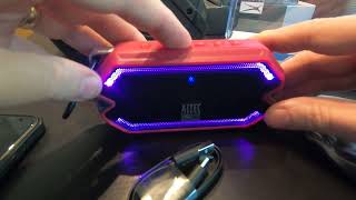 Altec Lansing HydraMini Wireless Bluetooth Speaker Review one of the smallest in the AL line of [upl. by Cottle306]