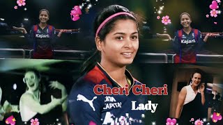 Cheri Cheri Lady RCB Queens Shreyanka Patil amp Ellyse Perry Dance video🫠 rcbrcbfansshreyankapatil [upl. by Anirahs]