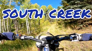 Colorado Dirt biking at South Creek Trail  AMAZING Enduro single track [upl. by Roma]