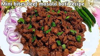 Mini bites beef masala Boti Easy amp quick Beef chatkhara boti recipe  AyezaSKkitchen456 [upl. by Eva]