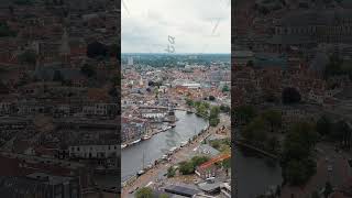 Vertical video Haarlem Netherlands Windmill De Adriaan 1779 Windmill from the 18th century [upl. by Htiduj]