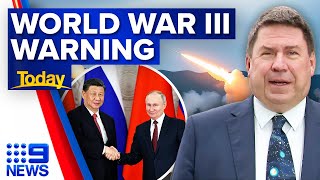 China issues grim warning for possible World War III  9 News Australia [upl. by Mohl755]