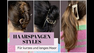 Trend Frisuren mit Spangen  Vier StylingIdeen für langes und kurzes Haar  Live Shopping [upl. by Ahsinoj120]