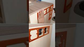 Installing the 86 Junction Box Switch Socket Open Holes Mould with 72mm Spacing [upl. by Hosfmann21]