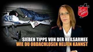 Obdachlosen helfen 7 Tipps von der Heilsarmee [upl. by Aernda92]