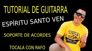 Espíritu Santo Ven  Versión Acústico  New Wine Tutorial de guítarra [upl. by Elora845]