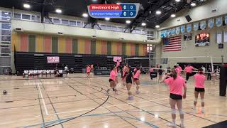 Westmont High Volleyball vs Evergreen Valley High [upl. by Ialohcin451]