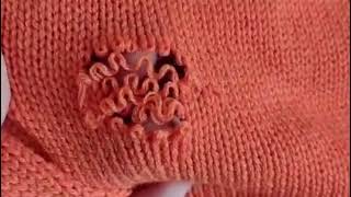 The method to repair the holes in the sweater is very simple [upl. by Marlyn]