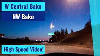 West Central Bakersfield CA to Northwest Bakersfield CA  High Speed Video [upl. by Oilcareh64]