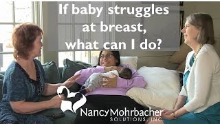 If baby struggles at breast what can I do [upl. by Ahsenrac889]