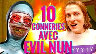 EVIL NUN  10 CONNERIES avec la nonne psychopathe  Jeu gratuit smartphone Délires de Max [upl. by Yendirb]