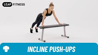 How to Do：INCLINE PUSHUPS [upl. by Keese582]