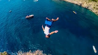 Cliff Jumping Italy – creating a Contiki Legend in 4K [upl. by Anirbys]