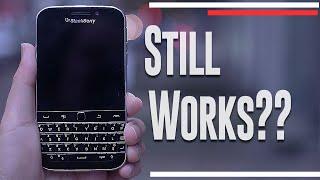 Blackberry Classic in 2022  Still Works  Phone and Text Functionality after end of life date [upl. by Aivatal100]