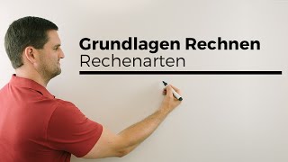 Grundlagen Rechnen Rechenarten Potenzieren Radizieren Bezeichnungen Sprechweisen Mathehilfe [upl. by Atiekram415]