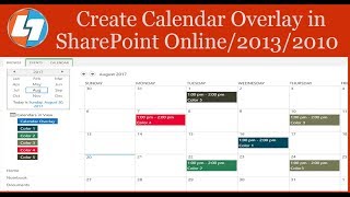 how to create color coded calendar in SharePoint 2013 [upl. by Howzell]