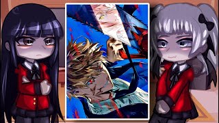 Kakegurui React To Chainsaw Man  Gacha Club [upl. by Mert]