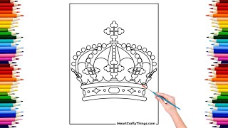 Lets colour a Crown 👑 Splash and Spill  Story for kids [upl. by Carlyle]