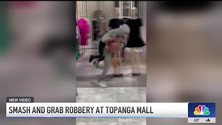 Smash and grab robbery at Topanga mall in Woodland Hills [upl. by Amaj]