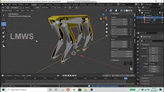 Boston Dynamics Dog in Blender  Rigging and Animation  LMWS [upl. by Llerred960]