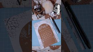 DIY  Calendar August 2024  ⚫⚪🟤 augustcalendar diyideas drawings [upl. by Ecnaiva]