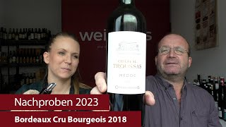 Nachproben 2024  Bordeaux Cru Bourgeois 2018 [upl. by Notsehc]